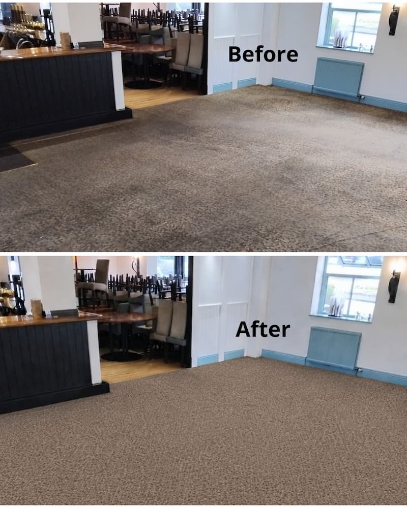 commercial carpet cleaning for pubs, hotels, B&Bs and offices